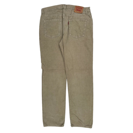 Levis Cord Trousers - 36″ Waist Beige Cotton
