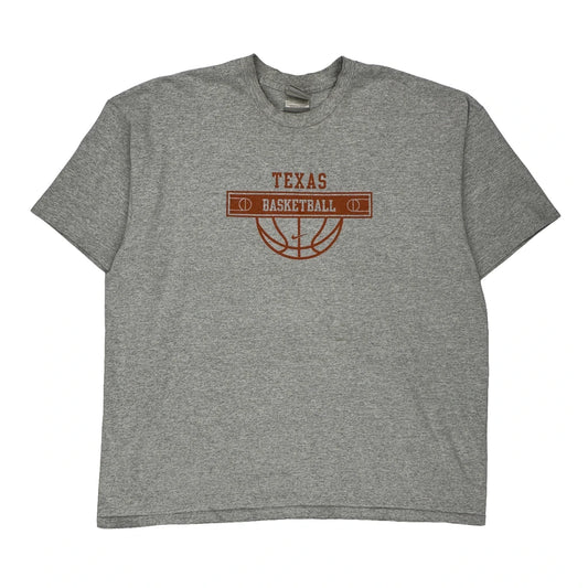 Texas Basketball Nike College T-Shirt - 2XL Grey Cotton