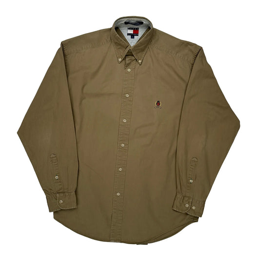 Tommy Hilfiger Shirt - Small Khaki Cotton