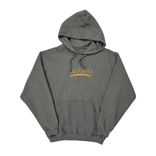 Vintage University Of Idaho Vandals Gear College Hoodie - Medium Grey Cotton Blend