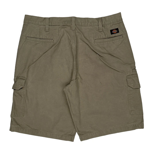 Dickies Cargo Shorts - 36W 10L Khaki Cotton