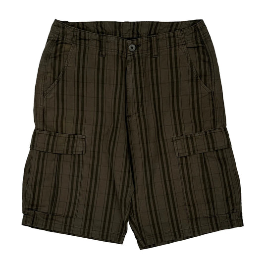 Patagonia Striped Cargo Shorts - 32″ Waist Brown Cotton
