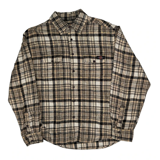 Dickies Shirt - Large Brown Cotton