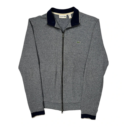 Lacoste Track Jacket - Medium Grey Cotton Blend