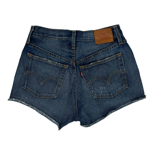 Levis Denim Shorts - 28W UK 8 Blue Cotton