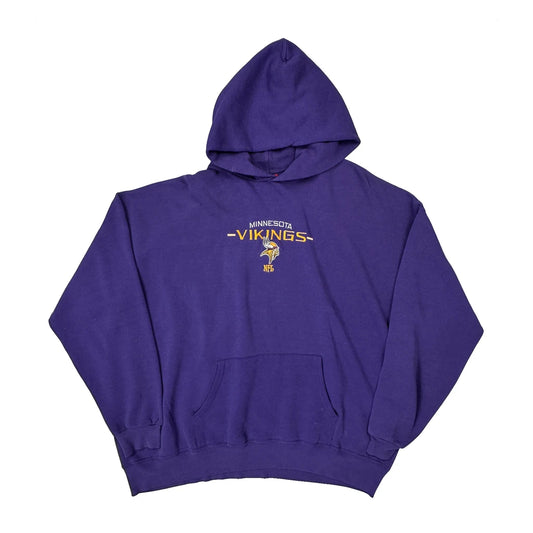 Vintage Minnesota Vikings Nfl Hoodie - XL Purple Cotton
