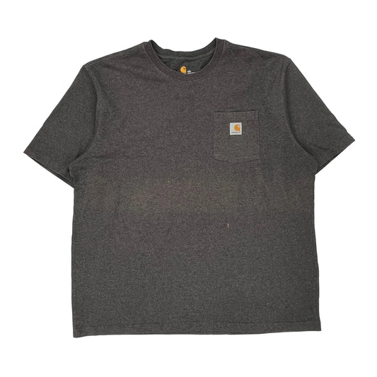 Carhartt T-Shirt - 2XL Grey Cotton Blend