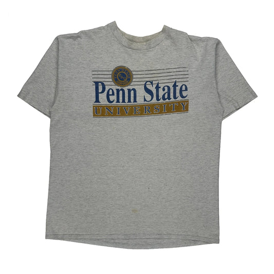 Vintage Penn State University Velva Sheen College T-Shirt - XL Grey Cotton