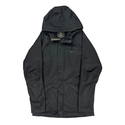 Vintage Storm-Fit Nike Waterproof Jacket - Medium Black Polyester