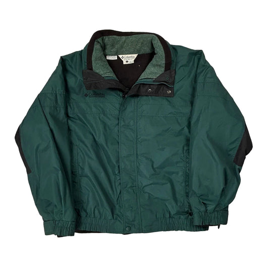 Vintage Columbia Jacket - Large Green Polyester
