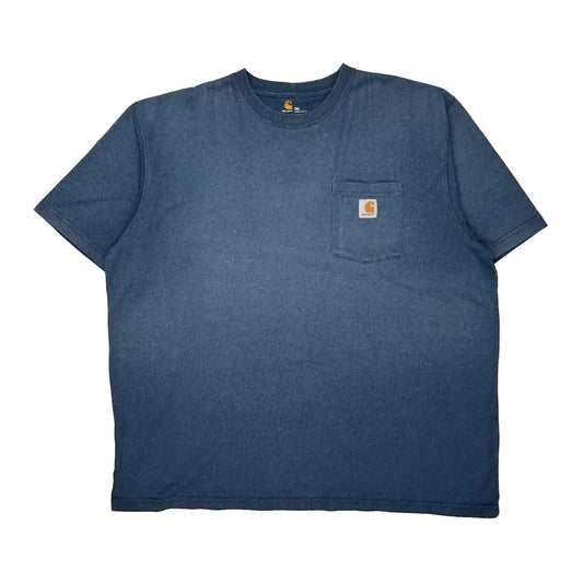 Carhartt T-Shirt - 2XL Blue Cotton