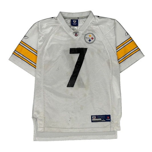 Age 12-13 Pittsburgh Steelers Reebok Nfl Jersey - Large White Polyester