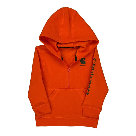 Age 8 Carhartt Hoodie - Medium Orange Cotton Blend