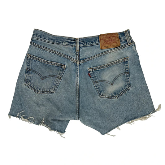 Levis Denim Shorts - 30W UK 10 Light Wash Cotton