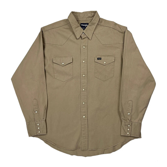 Wrangler Shirt - 2XL Beige Cotton