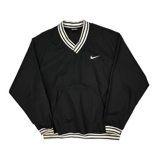 Nike Windbreaker - Large Black Polyester