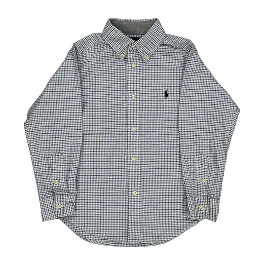 Age 5 Ralph Lauren Checked Shirt - XS Blue Cotton