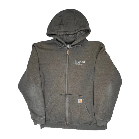 Myriad Genetics Logo Carhartt Hoodie - XL Grey Cotton Blend