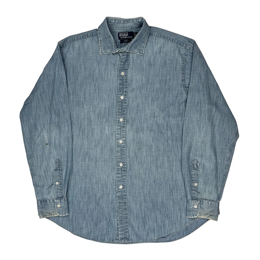 Polo By Ralph Lauren Denim Shirt - XL Blue Cotton