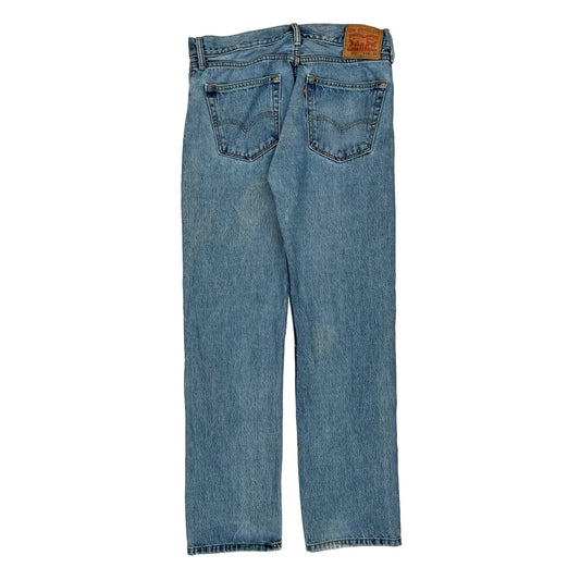 505 Levis Jeans - 35W 33L Light Wash Cotton