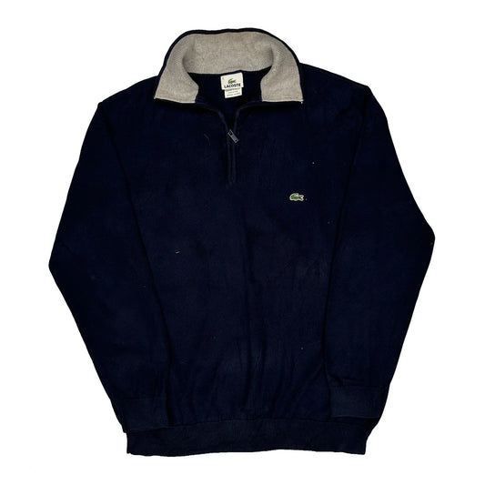Vintage Lacoste 1/4 Zip - XL Navy Cotton