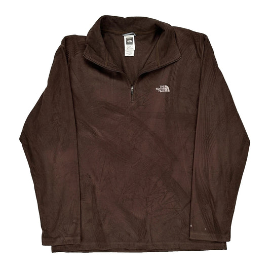 The North Face Fleece - Large Brown Polyester