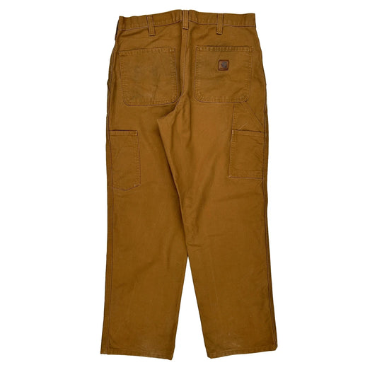 Carhartt Cargo Trousers - 32W 30L Brown Cotton Blend