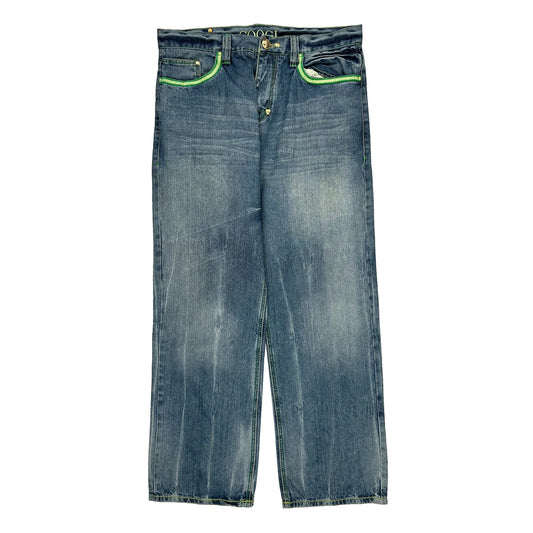 Coogi Graphic Jeans - 38W 33L Blue Denim