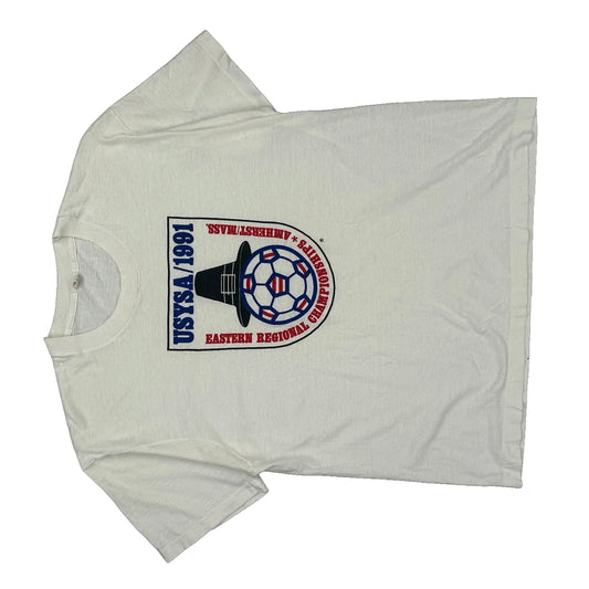 USysa 1991 Eastern Regional Championships Unbranded Single Stitch T-Shirt - Large White Cotton