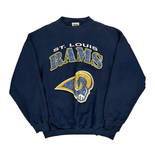 St. Louis Rams Tultex Nfl Sweatshirt - XL Navy Cotton Blend