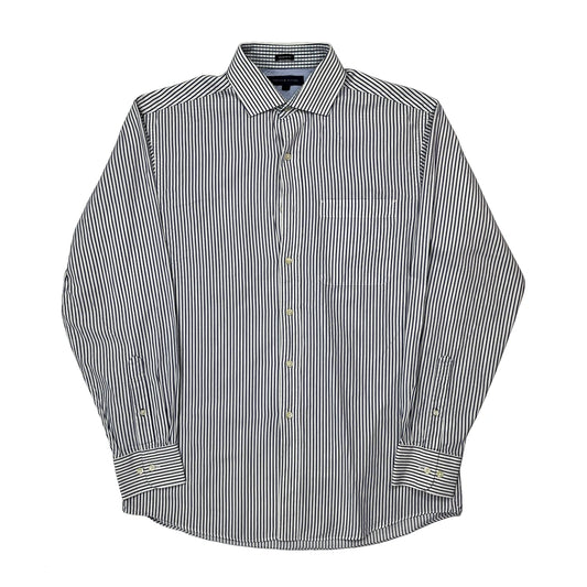 Tommy Hilfiger Striped Shirt - Medium Black & White Cotton