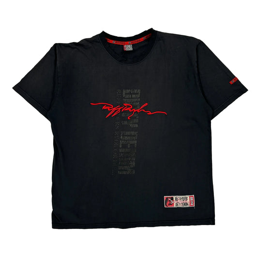 Ruff Ryder Graphic T-Shirt - XL Black Cotton
