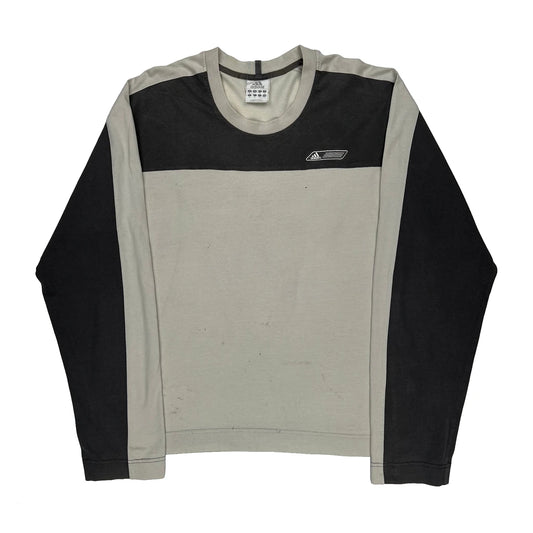 Adidas Equipment Adidas Contrast Stitch Long Sleeve T-Shirt - XL Black Cotton