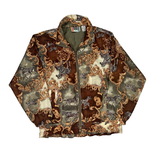 1980'S Evr Shell Jacket - Large Brown Polyester