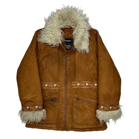 Vintage Age 10-12 Outbook Jacket - XL Brown Polyester