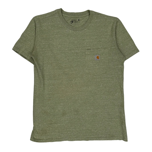 Carhartt T-Shirt - Medium Green Cotton Blend