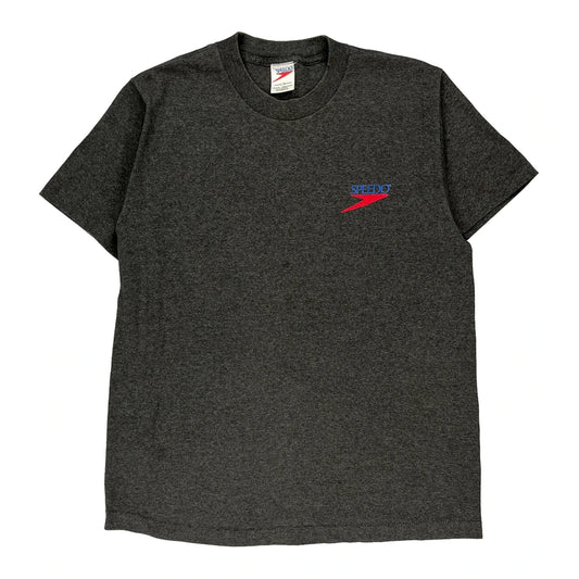 Speedo Single Stitch T-Shirt - Large Grey Cotton