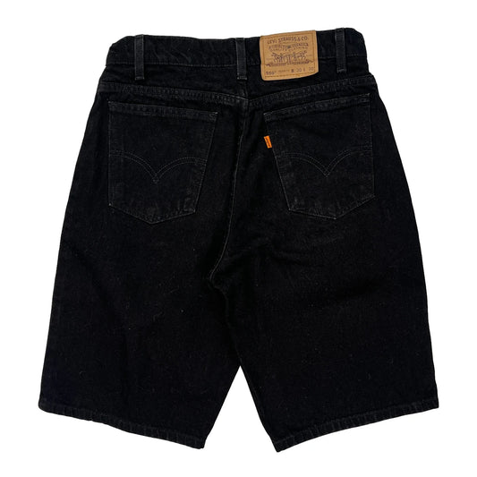 Levis Denim Shorts - 28W 9L Black Cotton