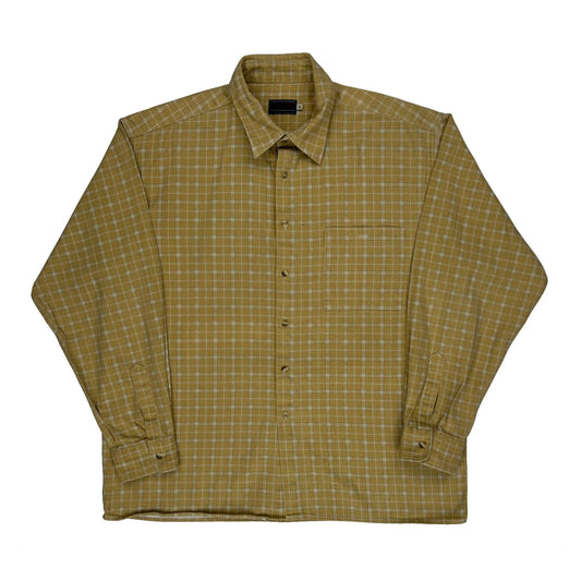 Outfitters Checked Shirt - XL Yellow Cotton