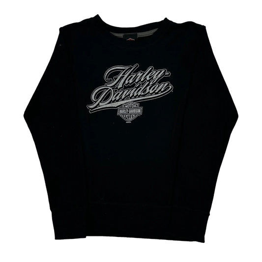 Willie G. Davidson Product Development Center Harley Davidson Graphic Long Sleeve T-Shirt - XS Black Cotton
