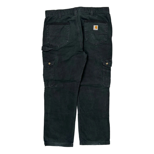 Carhartt Double Knee Carpenter Trousers - 36W 29L Black Cotton