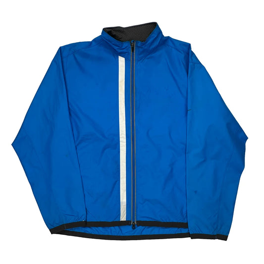 Nike Windbreaker - Large Blue Polyester