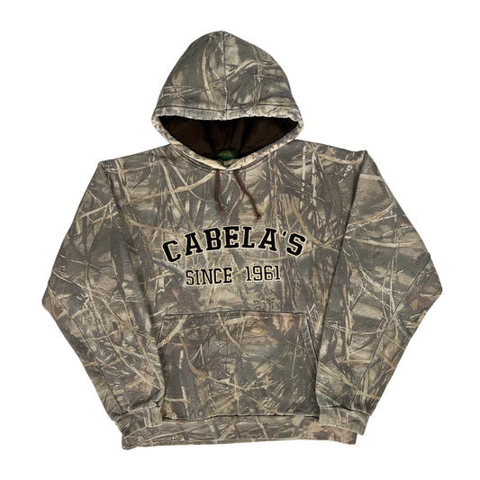 Cabelas Camo Hoodie - Large Camo Cotton Blend