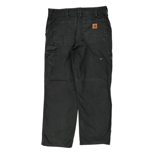 Carhartt Carpenter Trousers - 34W 30L Black Cotton