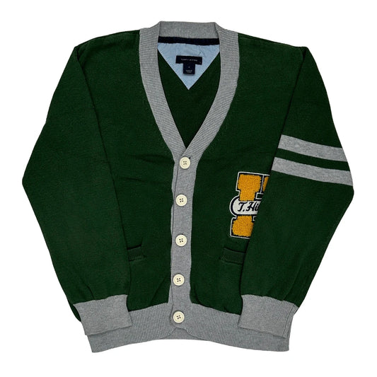 Age 6 Tommy Hilfiger Cardigan - Small Green Cotton