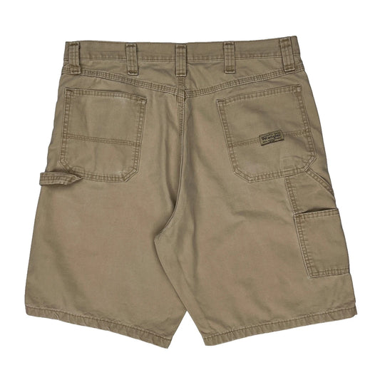 Wrangler Carpenter Shorts - 34W 10L Beige Cotton