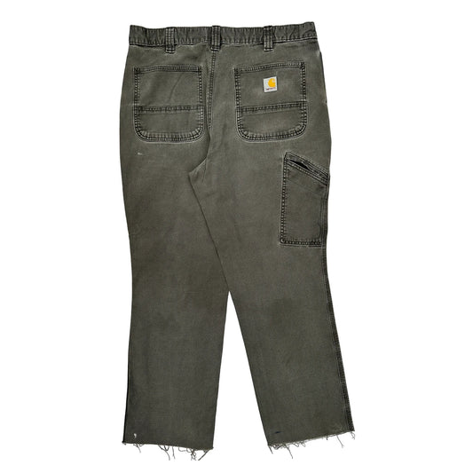 Carhartt Carpenter Trousers - 34W 32L Grey Cotton