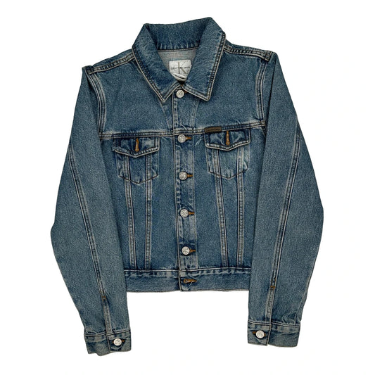 Calvin Klein Jeans Denim Jacket - Small Blue Cotton