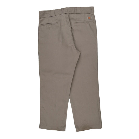 Dickies Trousers - 34W 28L Grey Polyester