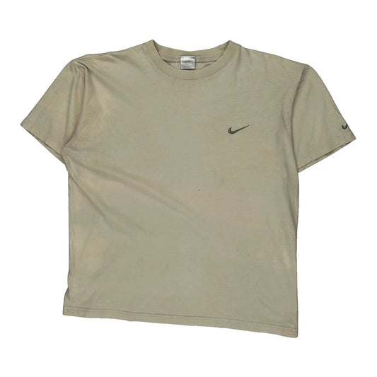 Nike T-Shirt - Medium Beige Cotton